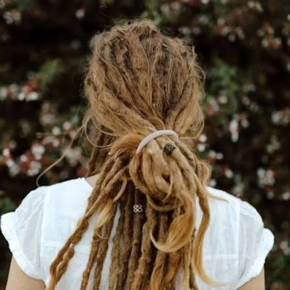 4/$15 Dreadlock Hair Extensions Stretchy Ties Ponytail Small 6-12